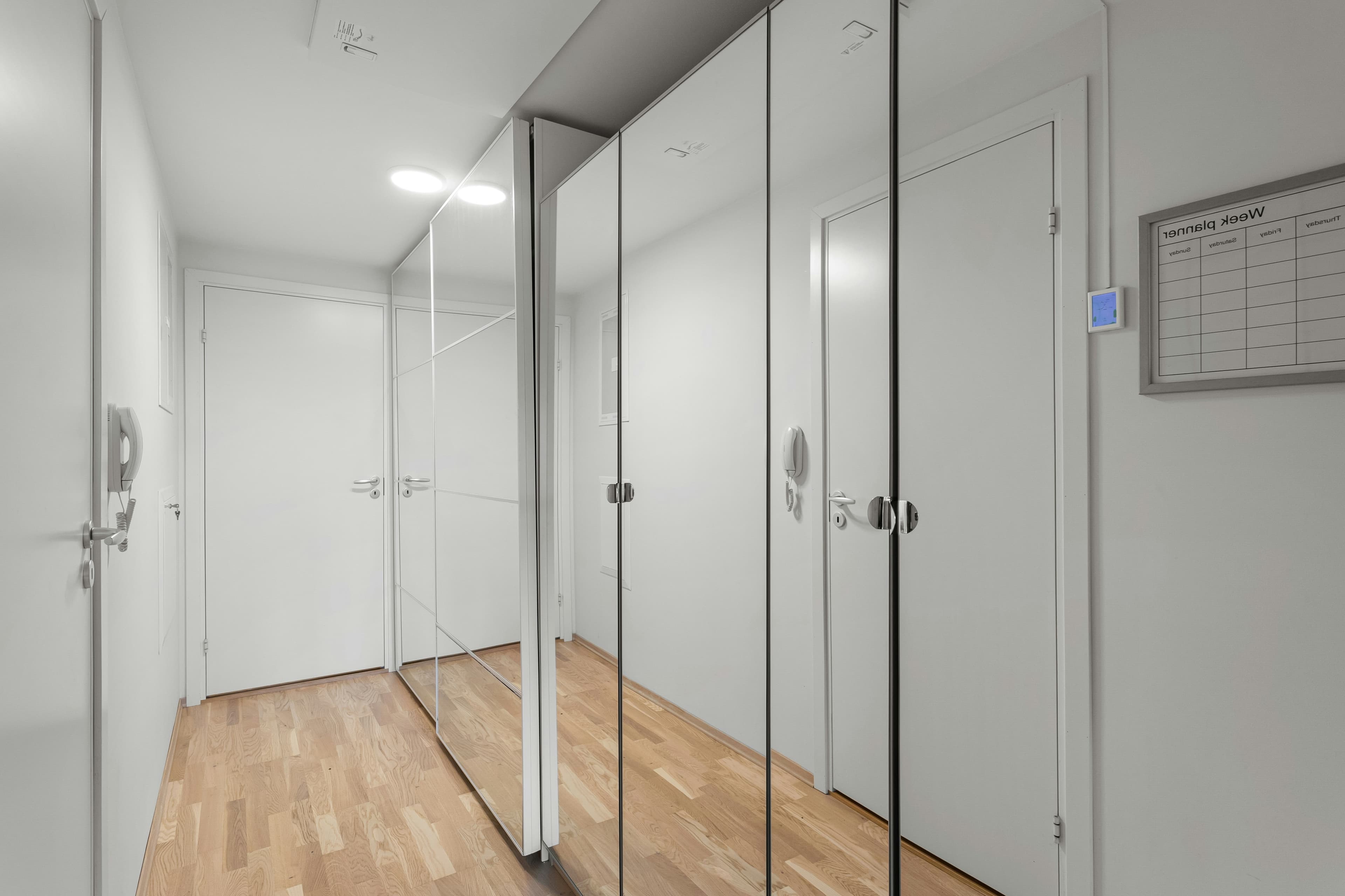 Large custom bathroom mirror with elegant design in Chapel Hill residence