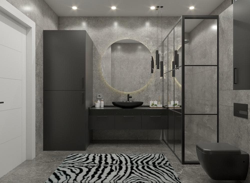 Luxury vanity mirror installation - Cary, NC